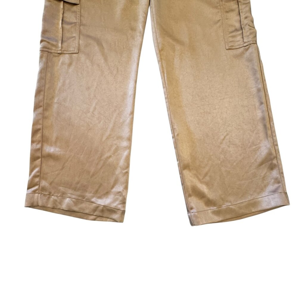 Like new Sanctuary Satin Cargo Pants in Moonlight Beige Small - Picture 6 of 11